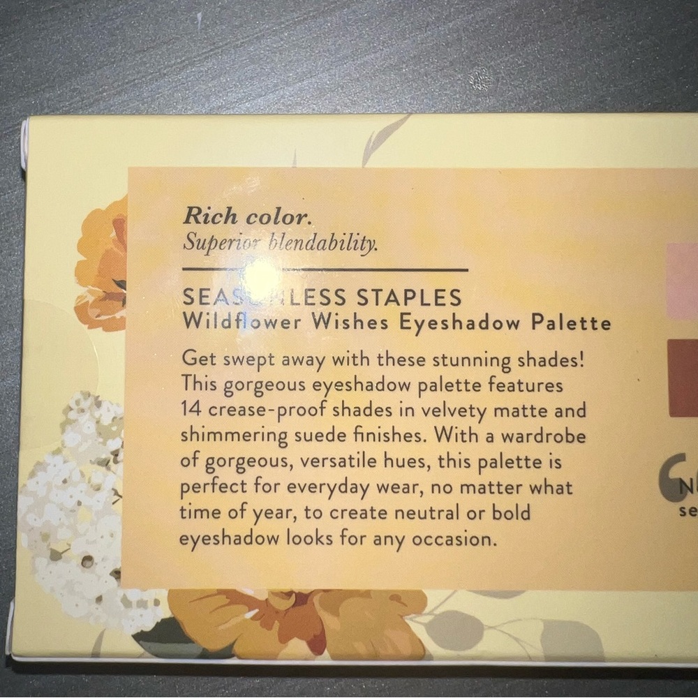 NIB LAURA GELLER Seasonless Staples Wildflower Wishes 14 Eyeshadow Palette - Picture 4 of 6